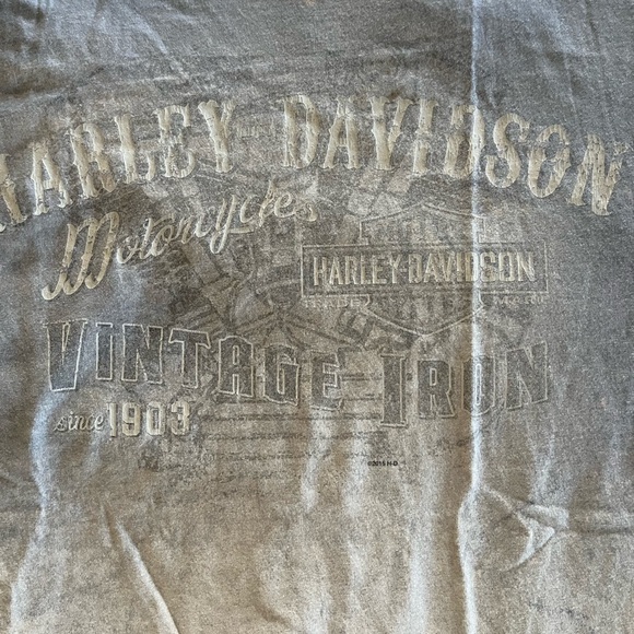 Harley-Davidson Vintage Light Blue Men's Tee - Picture 3 of 5